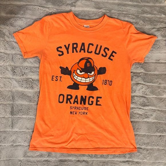 Gildan Tops - Retro Syracuse Tee, Unisex, Basketball, Orange, Otto, Orangemen, Short Sleeves